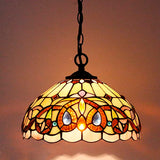 12 inch Serenity Victorian  Stained Glass Lampshade Only Werfactory®  Fit for Tiffany Table Lamp