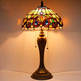 12 inch Serenity Victorian  Stained Glass Lampshade Only Werfactory®  Fit for Tiffany Table Lamp