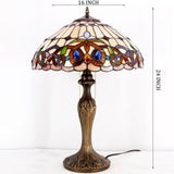 Tiffany Style Lamps Werfactory® Stained Glass Serenity Victorian Desk Light