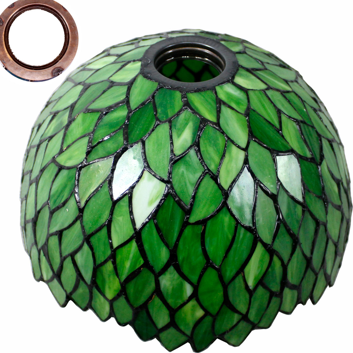 Stained Glass Lamp Shade Only Werfactory® 12 Inch Green WisteriaTiffany Lamp Shade Replacement