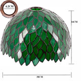 Stained Glass Lamp Shade Only Werfactory® 12 Inch Green WisteriaTiffany Lamp Shade Replacement