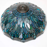 Tiffany Style Dragonfly Sea Blue Stained Glass Table Lamp Werfactory®
