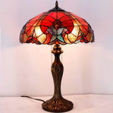 Tiffany Lamps Werfactory® Red Liaison Stained Glass Desk Reading Light