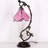 Tiffany Lamps Werfactory® Pink Stained Glass Bedside Lamp