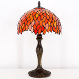Tiffany Style Lamp Werfactory® Red Wisteria Memory Desk Reading Light