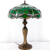 Stained Glass Table Lamp Werfactory® Tiffany Style Dragonfly Bedside Desk Reading Light