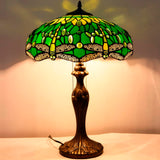 Stained Glass Table Lamp Werfactory® Tiffany Style Dragonfly Bedside Desk Reading Light