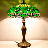 Stained Glass Table Lamp Werfactory® Tiffany Style Dragonfly Bedside Desk Reading Light