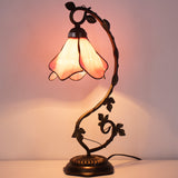 Tiffany Lamps Werfactory® Pink Stained Glass Bedside Lamp