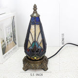 Werfactory® Tiffany Table Lamp Lighthouse Stained Glass Christmas Tree Yellow Liaison Antique Night Light