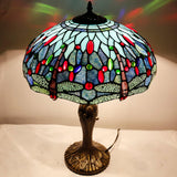 Stained Glass Table Lamps Werfactory® Tiffany Style Blue Dragonfly Desk Reading Light