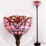 Werfactory®Tiffany Pink Baroque Torch Torchiere Floor Lamp