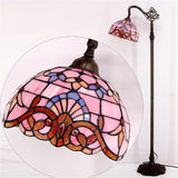 Werfactory®Tiffany Pink Baroque  Arched Lamp Floor Lamp