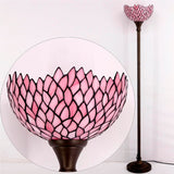Werfactory®Tiffany Pink Wisteria Torch Torchiere Floor Lamp
