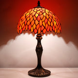 Tiffany Style Lamp Werfactory® Red Wisteria Memory Desk Reading Light