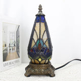 Werfactory® Tiffany Table Lamp Lighthouse Stained Glass Christmas Tree Yellow Liaison Antique Night Light
