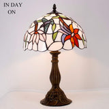 Werfactory®  Tiffany Lamp Shade Replacement 12X6 Inch Stained Glass Hummingbird Style Lampshade