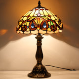 12 inch Serenity Victorian  Stained Glass Lampshade Only Werfactory®  Fit for Tiffany Table Lamp