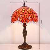 Tiffany Style Lamp Werfactory® Red Wisteria Memory Desk Reading Light