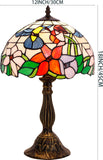 Tiffany Table Lamp Werfactory® Stained Glass Hummingbird Reading Light