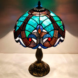 Stained Glass Lamp Werfactory® Green Liaison Tiffany Style Desk Light