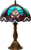 Stained Glass Lamp Werfactory® Green Liaison Tiffany Style Desk Light