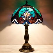 Stained Glass Lamp Werfactory® Green Liaison Tiffany Style Desk Light