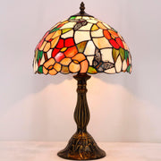 Tiffany Lamps Werfactory® Bedside Pink Stained Glass Butterfly Light