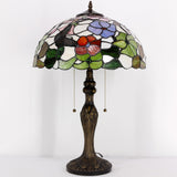 Werfactory® Tiffany Lamp Shade Replacement 16X8 Inch Stained Glass Butterfly Style Lampshade