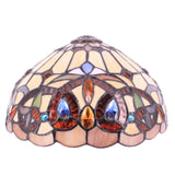 12 inch Serenity Victorian  Stained Glass Lampshade Only Werfactory®  Fit for Tiffany Table Lamp