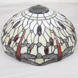 Tiffany Lampshade Replacement Werfactory® W16H7-inch Dragonfly Stained Glass Shade