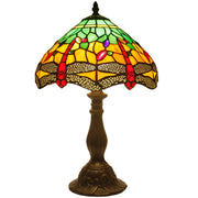Tiffany Lamp Werfactory® Bedside Stained Glass Dragonfly Reading Light