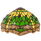 12 inch Green Dragonfly Light  Stained Glass Lampshade Only Werfactory®  Fit for Tiffany Table Lamp