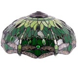 Tiffany Lampshade Replacement Werfactory® W16H7-inch Dragonfly Stained Glass Shade