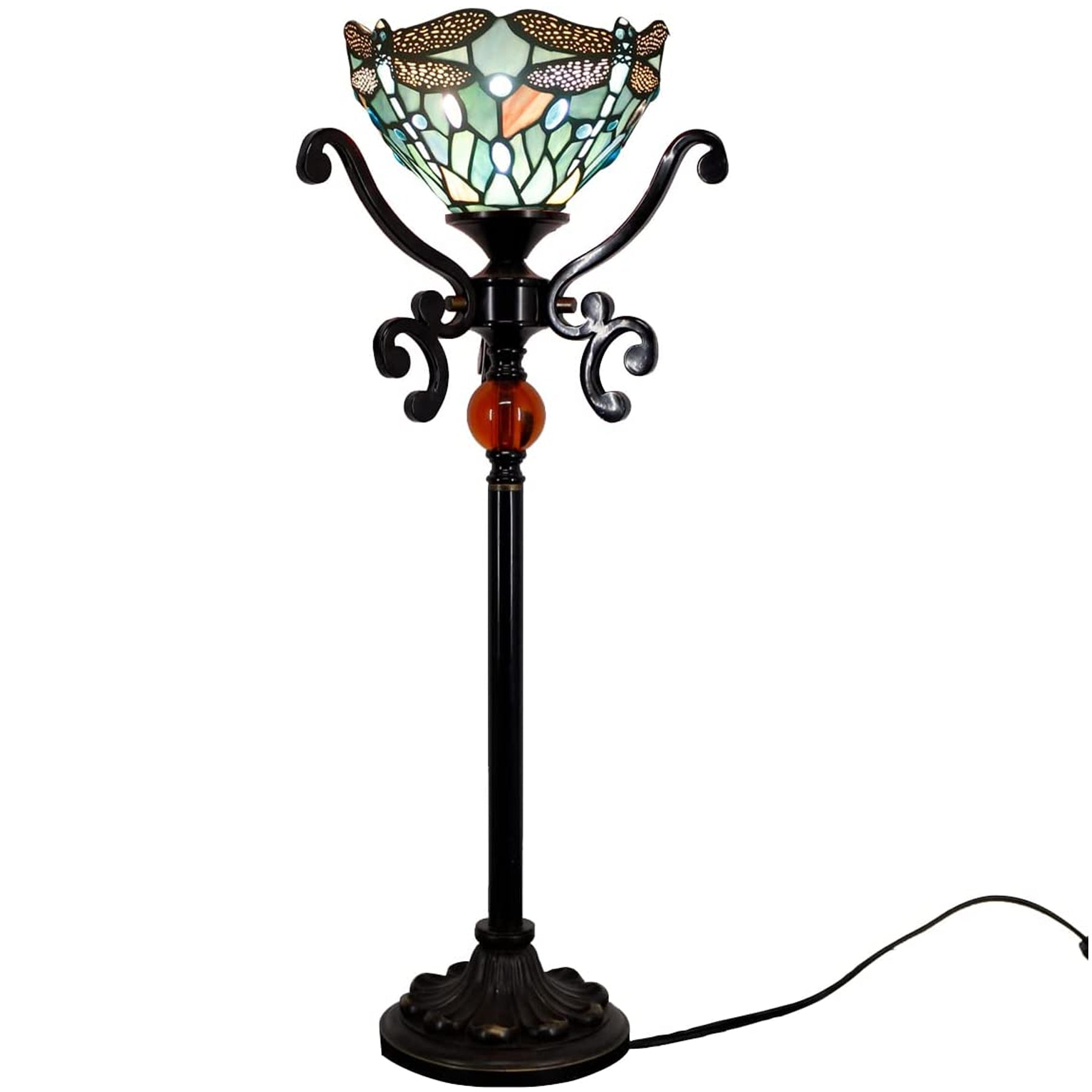 Tiffany Lamp Dog Stained Glass Night Light Unique Birthday Gifts WERFACTORY 5 Color Can Be Choose