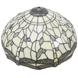 Tiffany Lampshade Replacement Werfactory® W16H7-inch Cream Stained Glass  Dragonfly Style Shade