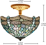 Werfactory® Tiffany Ceiling Lamp 12 Inch