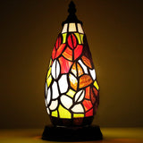 Werfactory® Tiffany Table Lamp Lighthouse Stained Glass Christmas Tree Maple Leaves Light