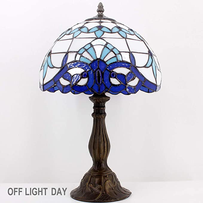 12 inch Baroque Stained Glass Lampshade Only Werfactory®  Fit for Tiffany Table Lamp