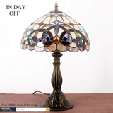 12 inch Serenity Victorian  Stained Glass Lampshade Only Werfactory®  Fit for Tiffany Table Lamp