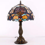 12 inch Stained Glass Lampshade Only Werfactory®  Fit for Tiffany Table Lamp