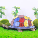 Werfactory® Tortoise Tiffany Turtle Lamp Stained Glass Cute Animal Table Lamp