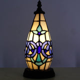 Werfactory® Tiffany Table Lamp Lighthouse Stained Glass Christmas Tree Navy Baroque Light