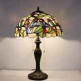 Tiffany Lampshade Replacement Werfactory® W16H7-inch Colorful Stained Glass Birds Style Shade