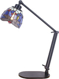 Werfactory® Tiffany Swing Arm Lamp Adjustable Stained Glass   Dragonfly