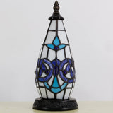 Werfactory® Tiffany Table Lamp Lighthouse Stained Glass Christmas Tree Navy Baroque Light