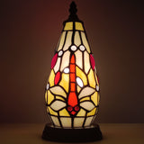 Werfactory® Tiffany Table Lamp Lighthouse Stained Glass Christmas Tree Amber Dragonfly Light