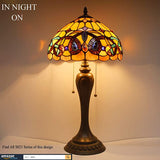 12 inch Serenity Victorian  Stained Glass Lampshade Only Werfactory®  Fit for Tiffany Table Lamp