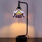 Werfactory® Tiffany Lamp W6H20 Inch Baroque Style Stained Glass Table Lamp