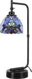 Werfactory® Tiffany Lamp W6H20 Inch Baroque Style Stained Glass Table Lamp